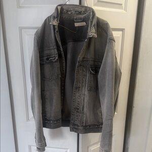 All Saints Faded Black Denim Jacket